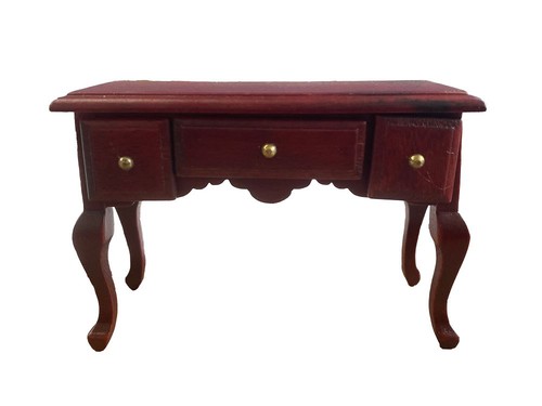 Dolls house mahogany writing - house,