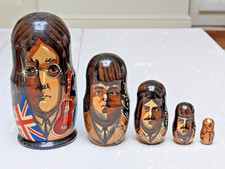 Matryoshka The Beatles Wooden