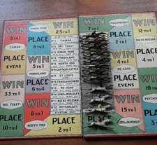 1922 Epsom Derby line up Horse racing board game
