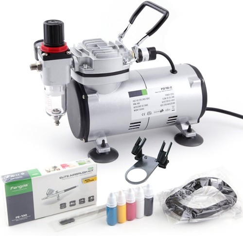 Airbrush kit with compressor - with,
