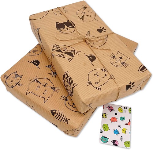 Luxury cat wrapping paper - cat, paper,2