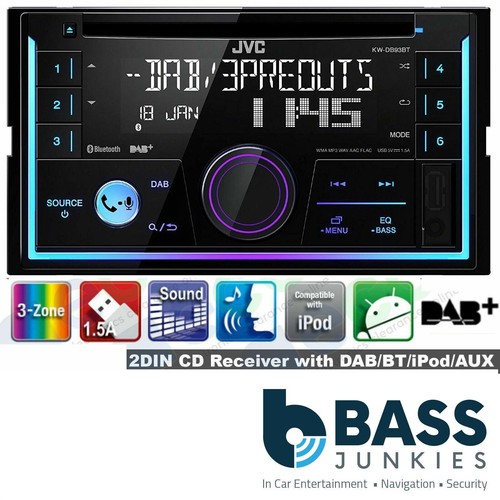 Jvc db95bt dab - kw-db95bt, bluetooth