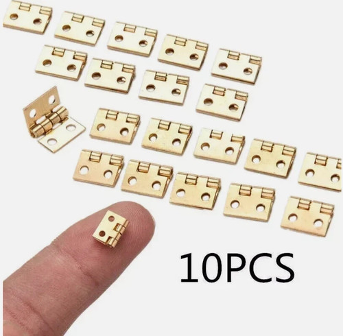 10pcs mini brass - mini, hinge