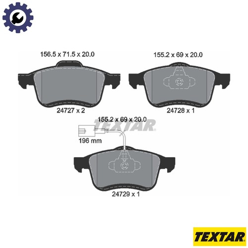 Brake pad set disc - brake,