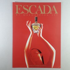 Margaretha Ley Escada Perfume Original 1989 Paper magazine Advert