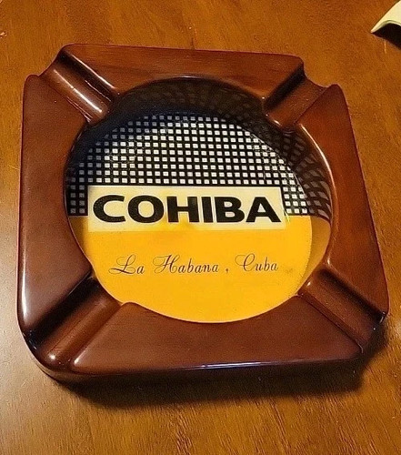 Cohiba cigar square ashtray - cohiba,