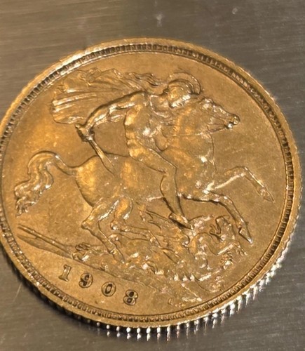 1908 edward vii gold - 1908,