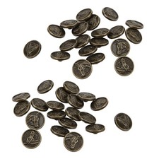 Buttons Antique Bronze Round