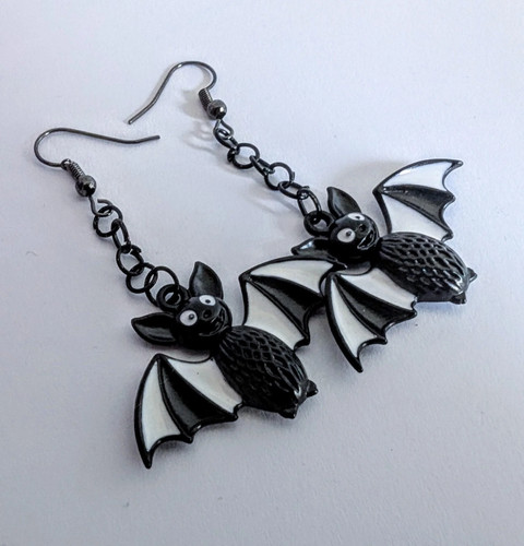 Handmade cartoon bat - cartoon, dangle