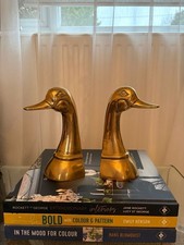 Vintage Solid Brass Duck
