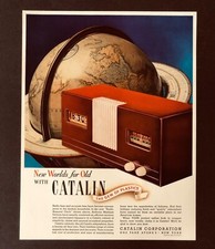 1940 Catalin Clock Radio Advertisement Plastic Gem Anthony Martinek Vtg Print AD