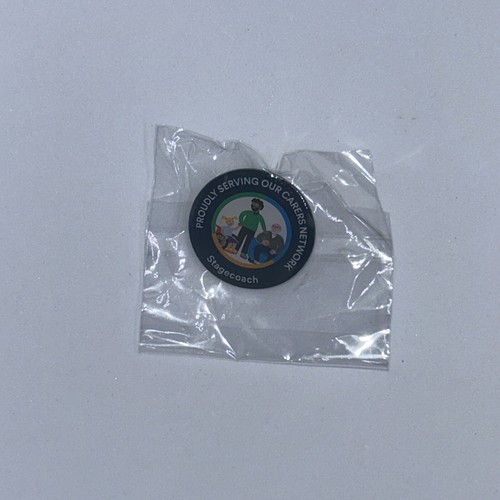 Stagecoach pin badge proudly - stagecoach,