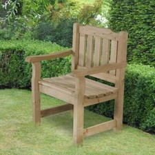 Garden Chair Wooden Seating