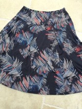 White Stuff Feather  Pattern  Swing Skirt Size 8
