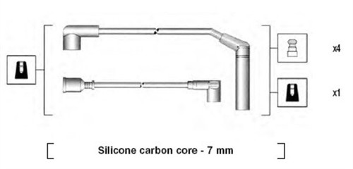 Ignition cable kit for - cable,