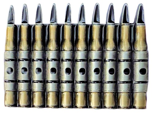Novelty bullet belt - belt, buckle