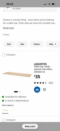 Ikea desk top light - desk,