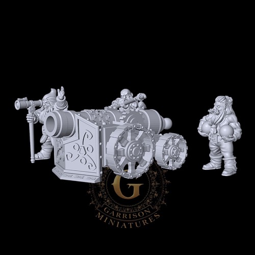 Dwarf siege cannon - and, crew