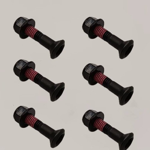 6pcs black m8x30mm chain - black,