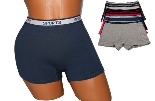 Womens sports cotton boxer - cotton,