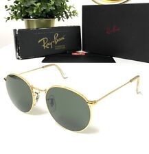 Authentic Vintage 80’s Ray-Ban Bausch & Lomb W0603 Gold Round Metal Sunglasses