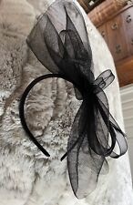 Marks and Spencer Black Bow Fascinator - Worn Once!