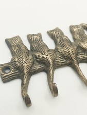 Vintage Wall Mountable Metal Cat Key Hooks, Cat Pet Lovers Wll Hanging Hanger