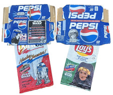 Star Wars Episode 1 Promo Bags Doritos Lays Pepsi Can Boxes Flat Empty R2D2