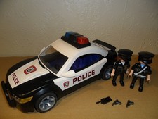 PLAYMOBIL POLICE CRUISER  COMPLETE 5614 (Lights,Figures,Police Car)