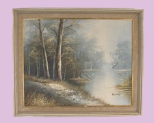 Original Vintage MCM Landscape