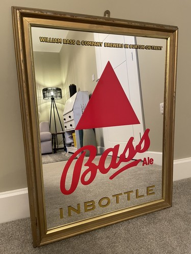 Bass bottle mirror pub beer - pub,