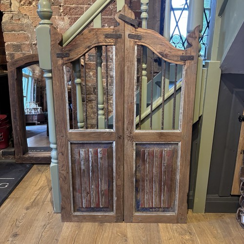 Pair vintage wooden gates - vintage,