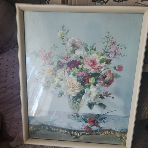 Vintage retro floral painting - vintage,