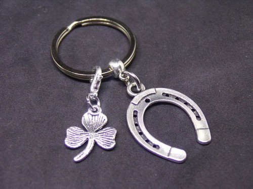 Lucky horseshoe keyring - lucky, &