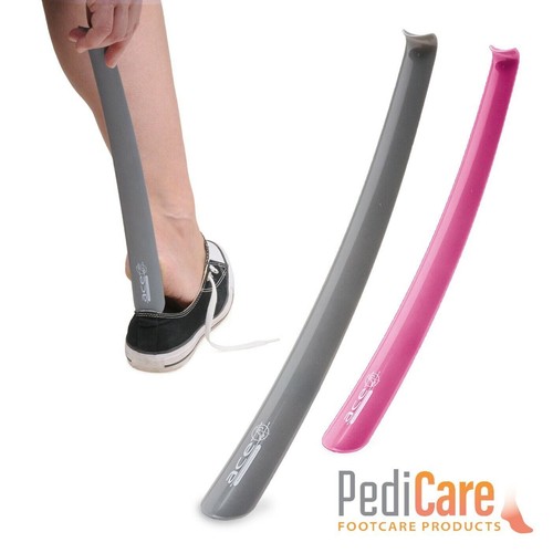 Long handled shoe - horn, plastic