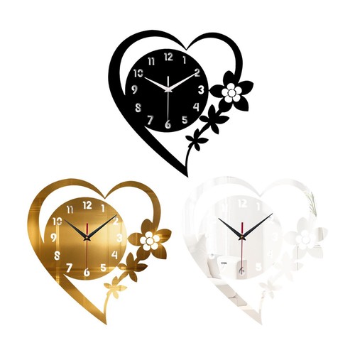 Heart shaped wall clock - shaped,