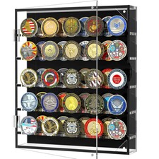 Wall mounted challenge coin