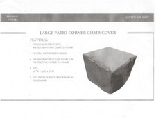 TK Classics Belle/Monterey/Monaco Chair All Weather Protective Covers - GREY