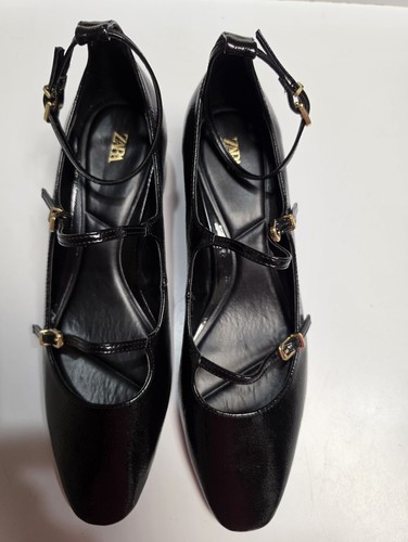 Zara black patent leather - patent,