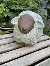 Large Pottery Sheep Garden / Conservatory Ornament