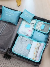 6PCS Travel Packing Cubes Set – Luggage Organizer Bags for Clothes & Shoes