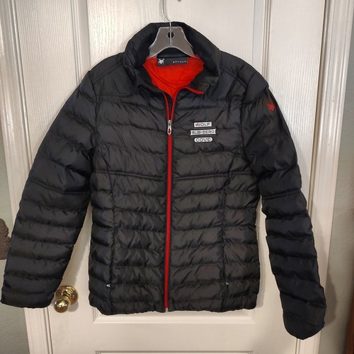 Spyder black puffer jacket - spyder,
