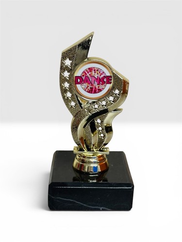 Gold dance class trophy - class,