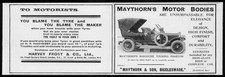 1909 * ADVERTISING Maythorn's Motor Bodies Harvey Frost Car   (82)