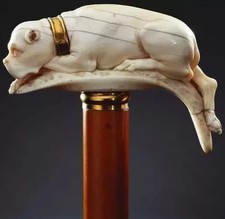 wooden walking stick hand