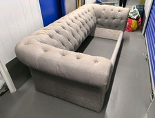 Chesterfield Sofa Bed In Grey