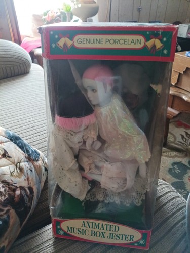 Musical porcelain doll that - porcelain,