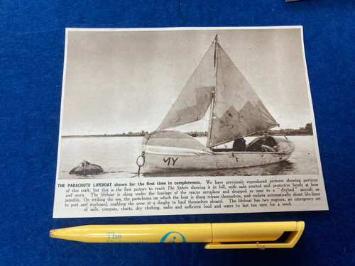 1945 wwii parachute - wwii, lifeboat