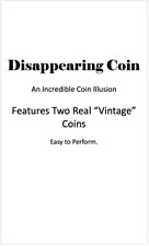 Vintage Disappearing Coin and Coin Through Table Magic Trick
