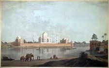 The Taj Mahal by Thomas and William Daniells in 1789
